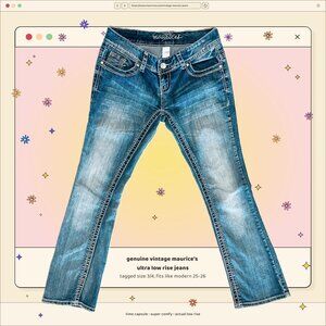 Vintage Maurice's Ultralow Rise Bootcut Jeans